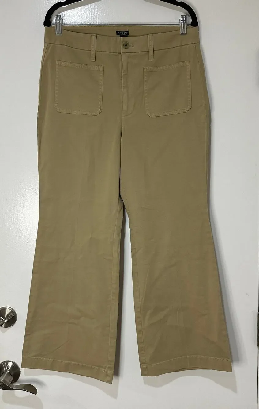 J. Crew Women's Khaki Stretch Pants Size 30 NWT Preppy Minimalist School